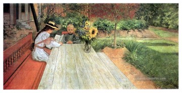Carl Larsson Werke - die erste Lektion  1903 Carl Larsson